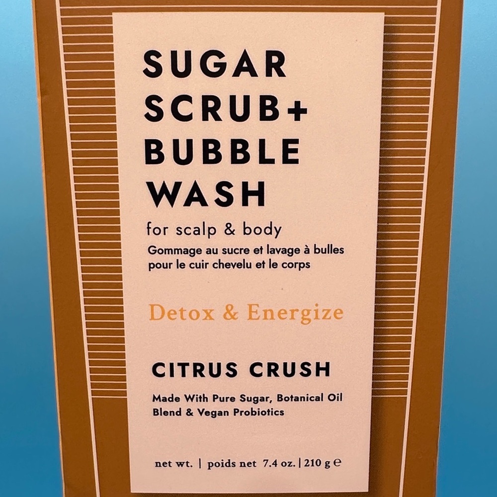 VOESH Citrus Crush Sugar Scrub + Bubble Wash. For Scalp and Body. - Picture 3 of 10